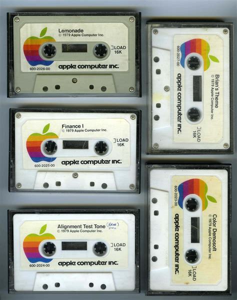 Cassettes de datos Apple