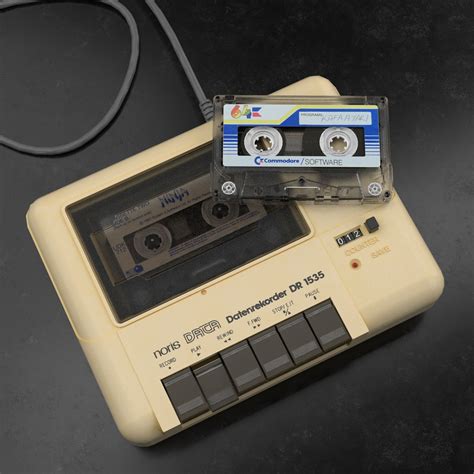 Datassette y un cassette.