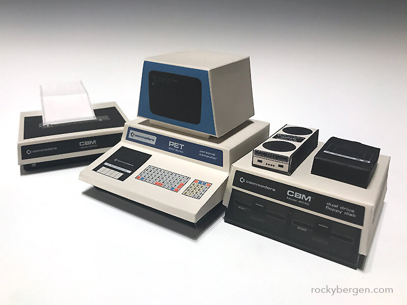 Commodore PET 2001 y periféricos.